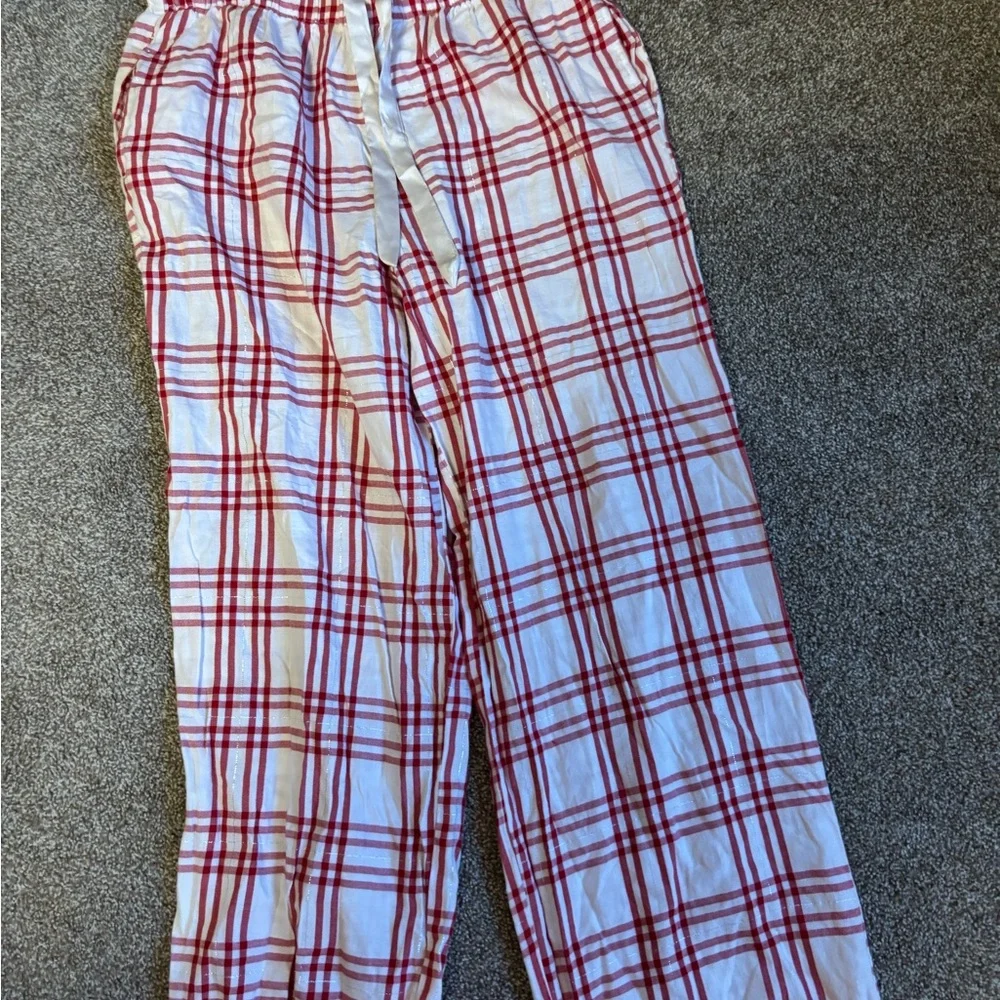 Victoria's Secret Red and White Plaid Pajama Pants - Picture 1 of 2